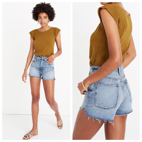 Madewell Pants - Madewell The Perfect Tulip Hem Denim Shorts
